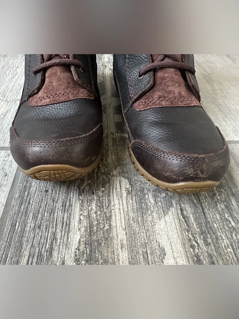THE NORTH FACE Purna Luxe Lace-Up Winter Boots Brown Tan Primaloft Size 8